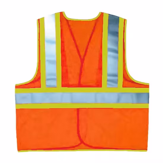Factory Direct Wholesale High Visibility Traffic Construction Reflective Safety Vest Multi-Pocket Reflective Clothing