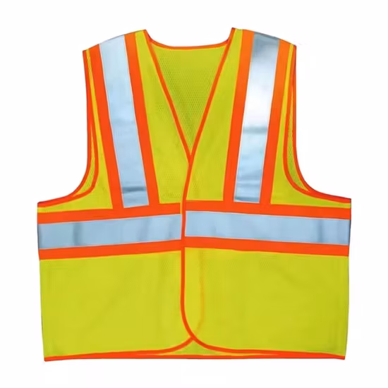 Factory Direct Wholesale High Visibility Traffic Construction Reflective Safety Vest Multi-Pocket Reflective Clothing