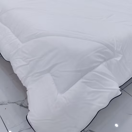 Winter White Microfiber Queen Size Polyester Filling Quilted Duvet Quilt