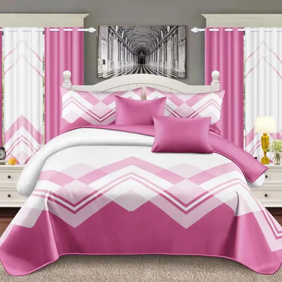 China Home Textile 3D Ultrasonic Quilts Solid Bedspread Geometric Pattern Bed Sheets Microfiber Quilt