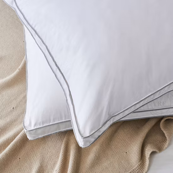 High Quality 5 Star Hotel Three Layer Space Soft White Goose Down Pillows