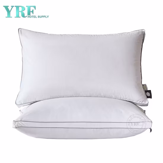 High Quality 5 Star Hotel Three Layer Space Soft White Goose Down Pillows