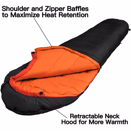 Waterproof Camo Sleeping Bags Suitable for Warm & Cold Weather